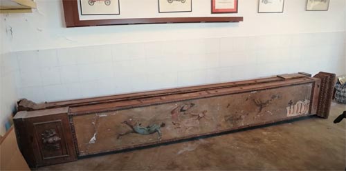 Museu do Caramulo: pilastras pintadas por Columbano Bordalo Pinheiro descobertas na casa de Abela Lacerda 