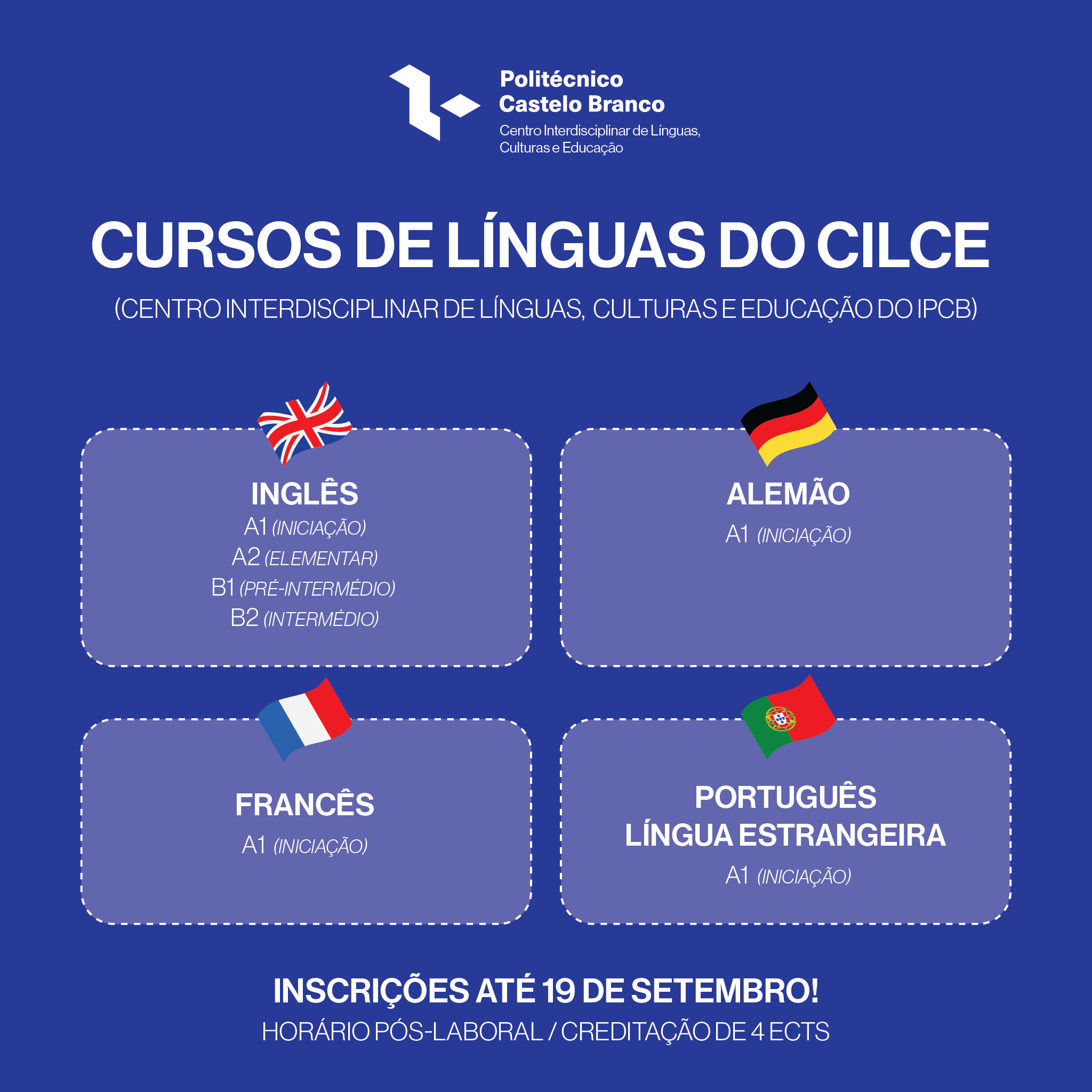 IPCB abre cursos de línguas