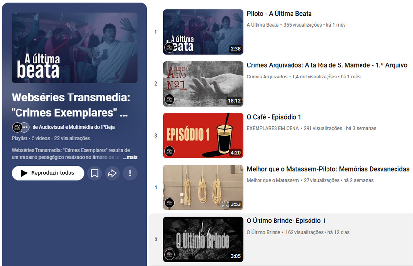 Alunos de Beja produzem webséries