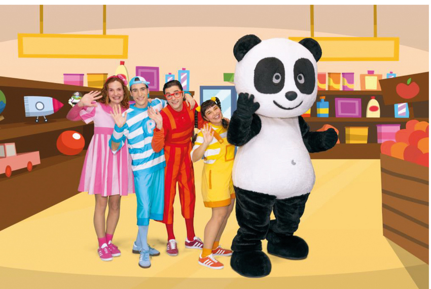 Panda e os Caricas juntos com o Santander