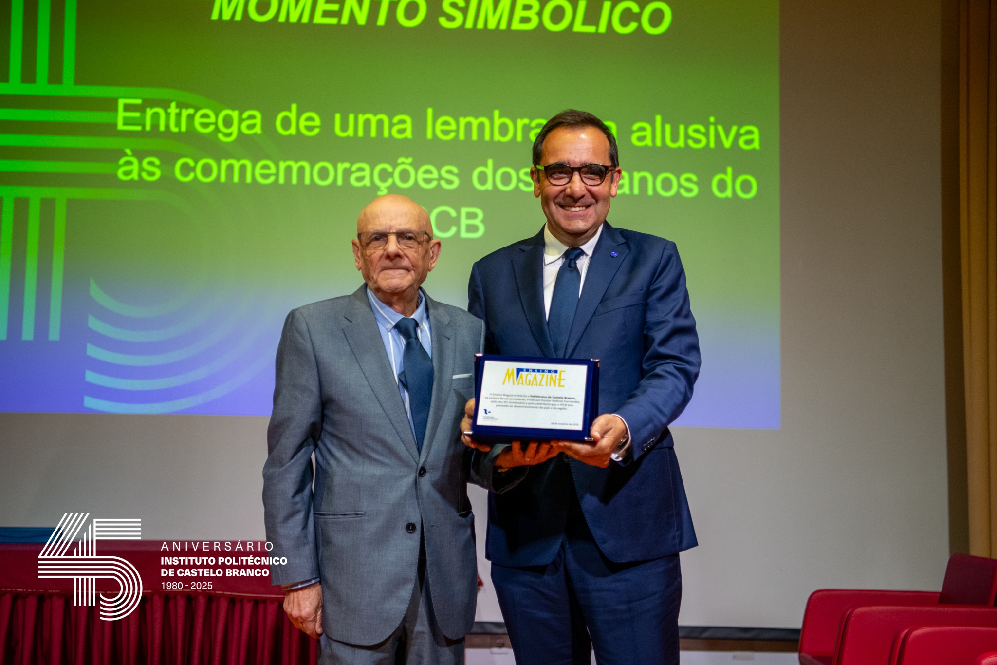 O Ensino Magazine distinguiu o IPCB pelos seus 45 anos