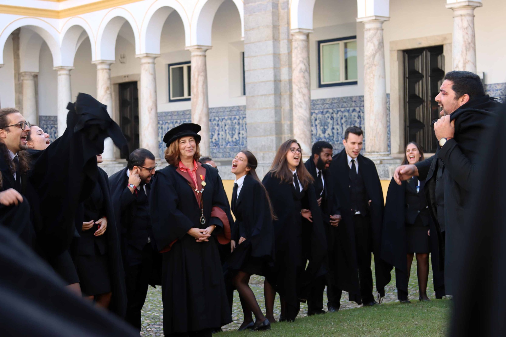 Estudantes muito presentes na cerimónia