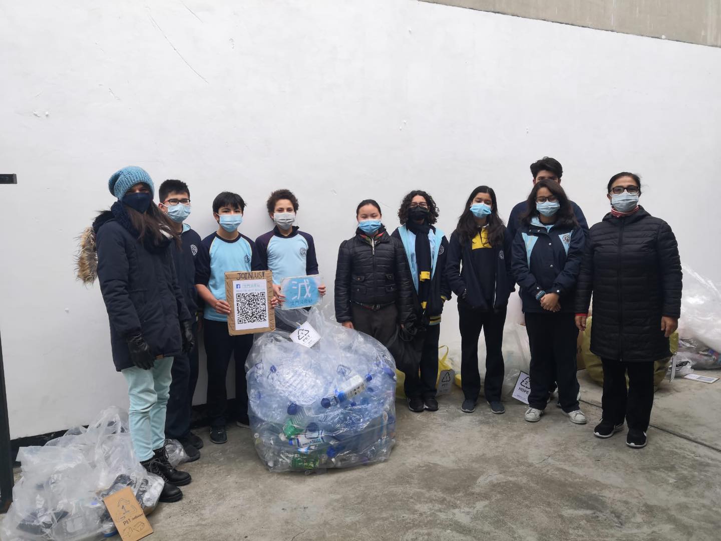 Escola de Macau recolhe resíduos