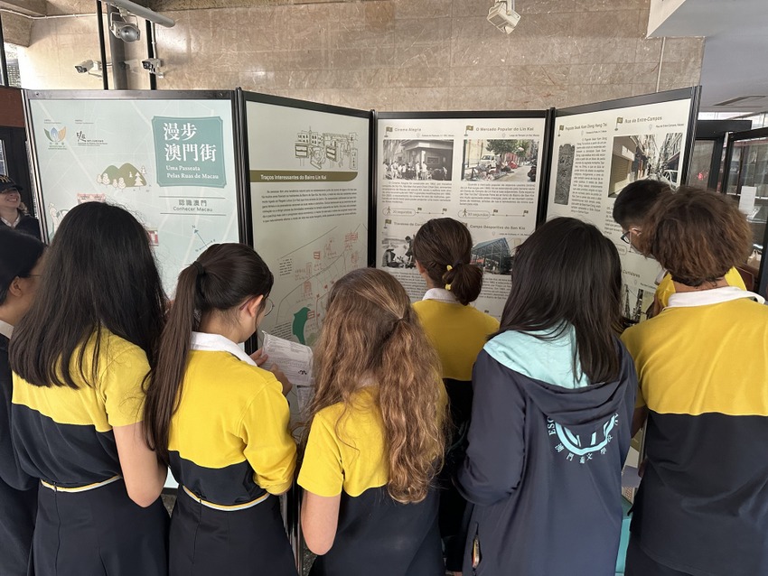 Escola acolheu exposição sobre bairros