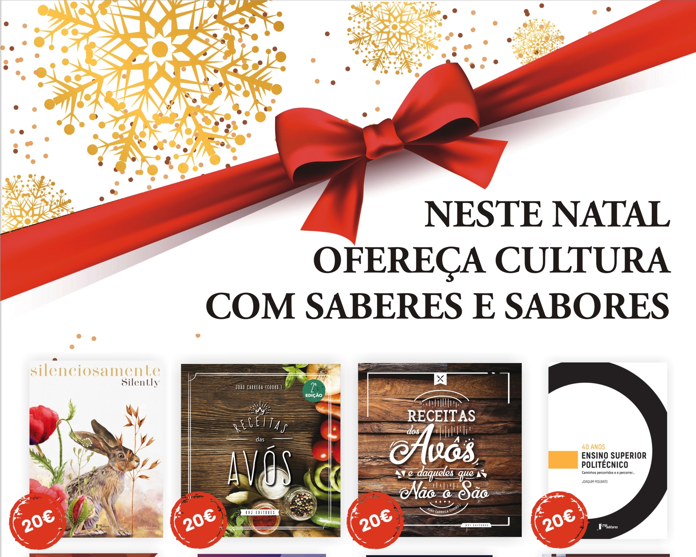 Feira de Natal com livros de saberes e sabores
